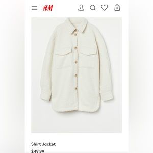 H&M shirt jacket / shacket